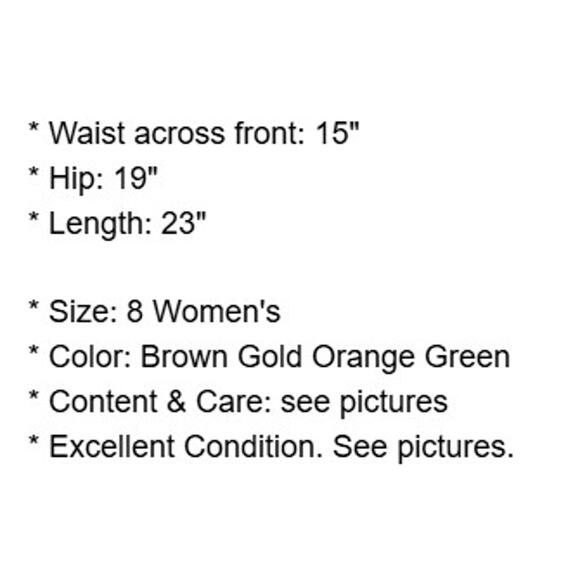 Cynthia Steffe Skirt Womens 8 Brown Gold Tweed Fringe Hem Lined Mohair Alpaca - Picture 4 of 15